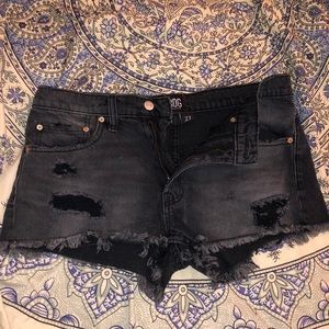 Urban Outfitters BDG black ripped shorts size 27